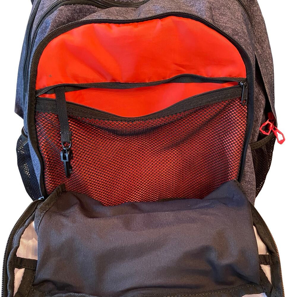 Adidas Loadspring Laptop Backpack Gray/Orange - image 8